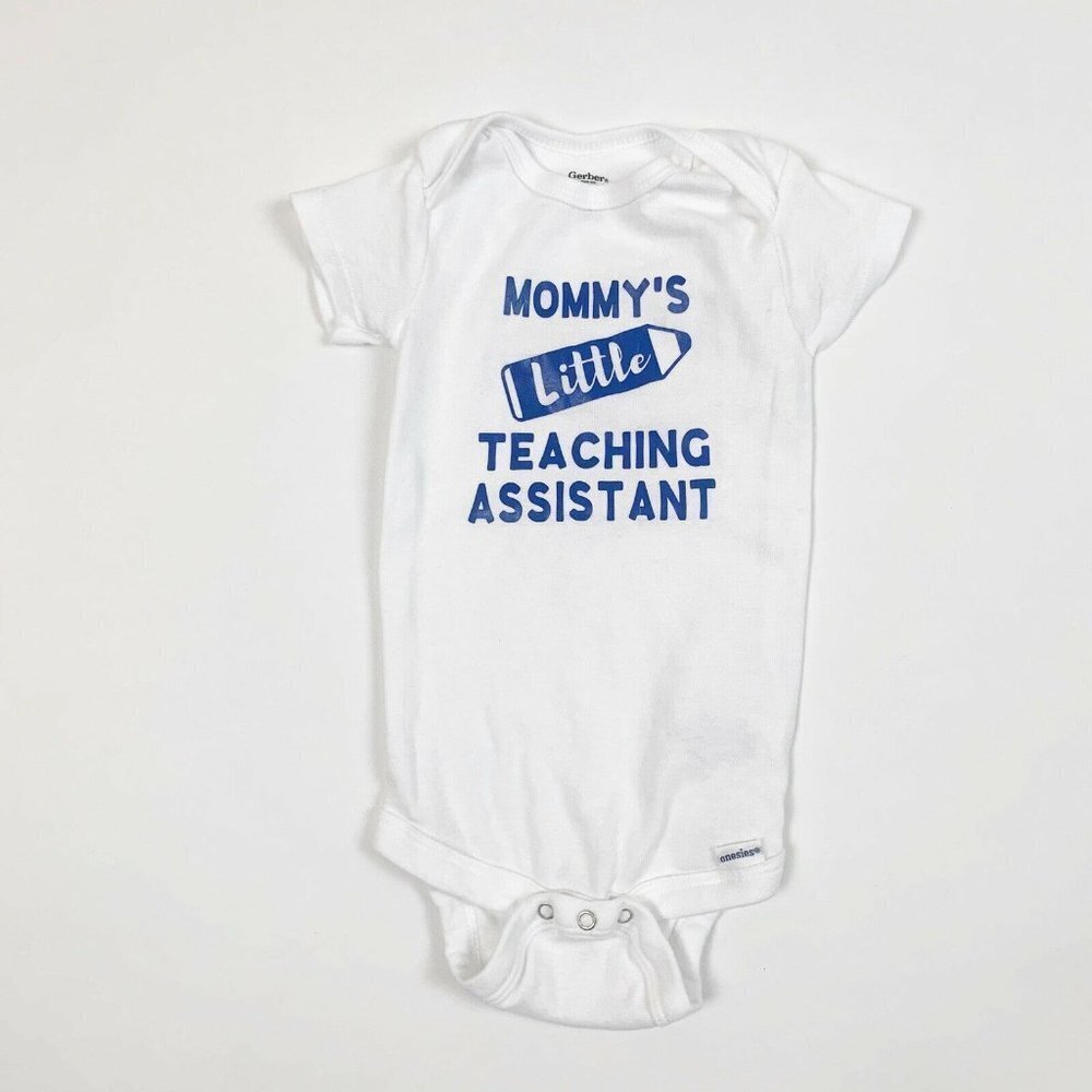 Handmade Mommy’s Little Teaching Assistant Onesie